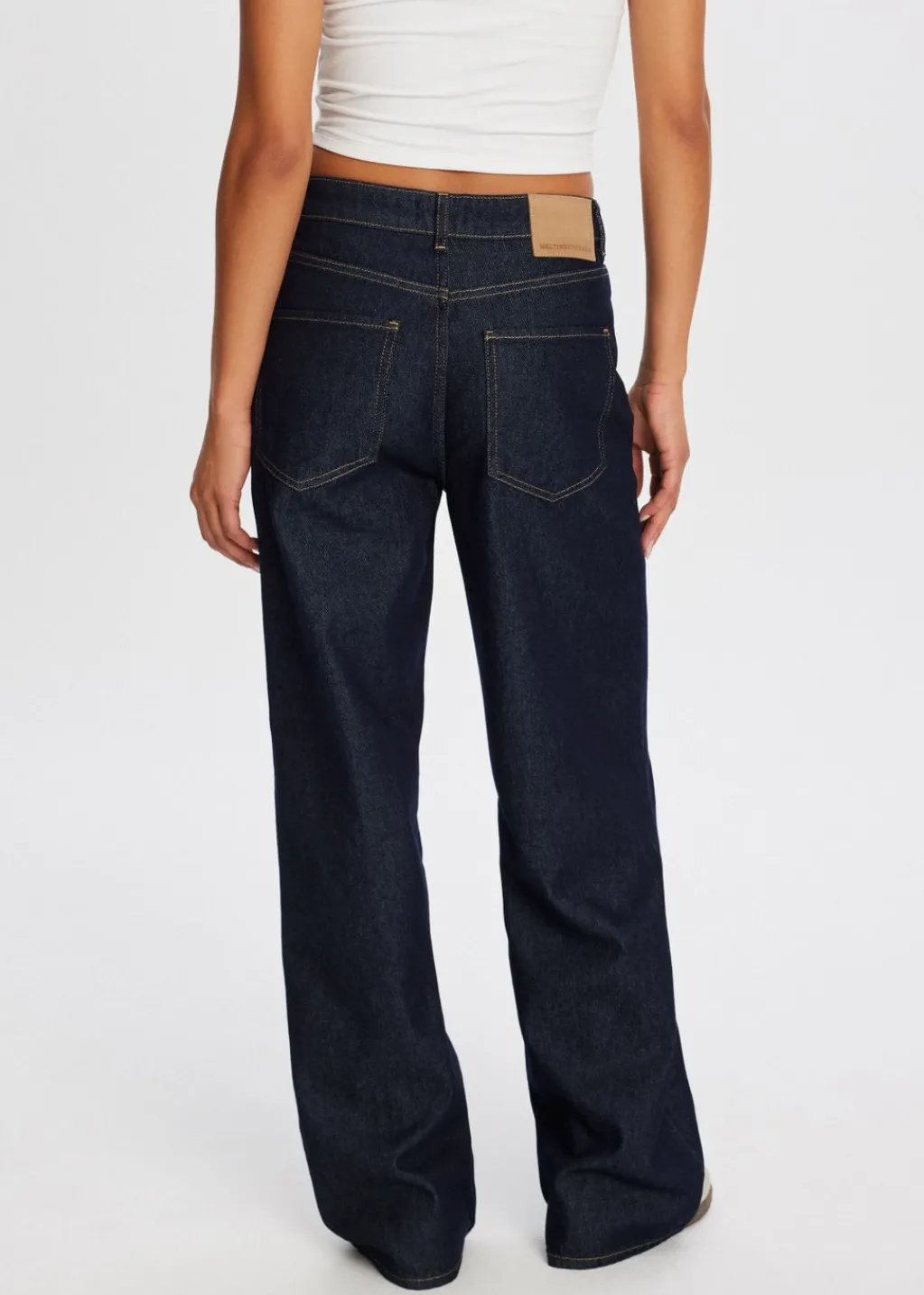 Jeans<The Sting Asymmetrische jeans blauw rinsed