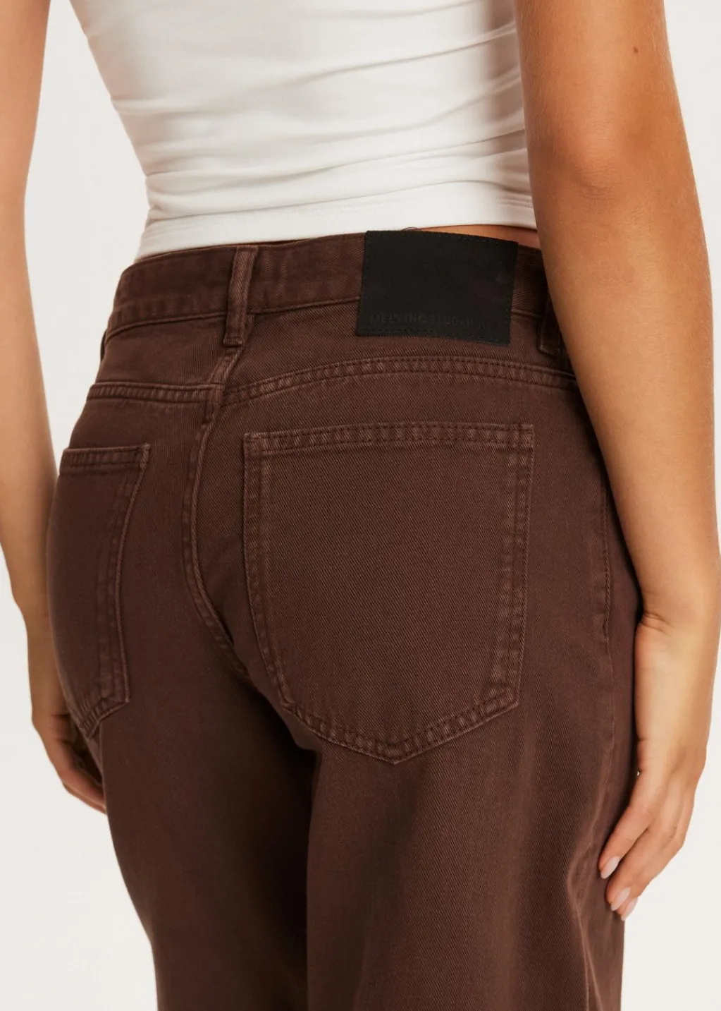 Jeans<The Sting Barrel jeans bruin gemêleerd
