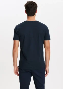 Basics|T-Shirts<The Sting Basic t-shirt donkerblauw