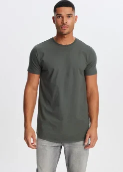 T-Shirts<The Sting Basic t-shirt groen, grijs
