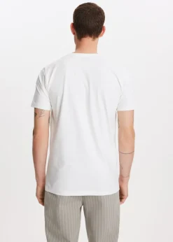 Basics|T-Shirts<The Sting Basic t-shirt met v-hals wit