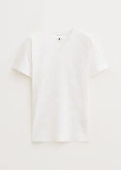Basics|T-Shirts<The Sting Basic t-shirt met v-hals wit