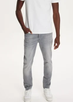 Jeans<The Sting Blake slim sweat jeans grijs, used middle