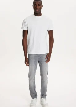 Jeans<The Sting Blake slim sweat jeans grijs, used middle