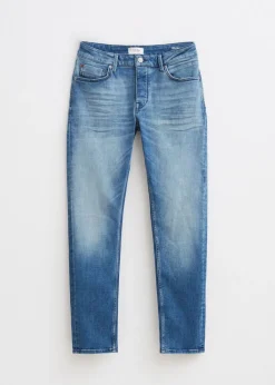 Jeans<The Sting Blake slim sweat jeans blauw, used middle