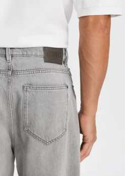 Jeans<The Sting Boaz wide leg jeans grijs, used middle