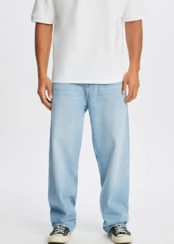 Jeans<The Sting Boaz wide leg jeans blauw, used light
