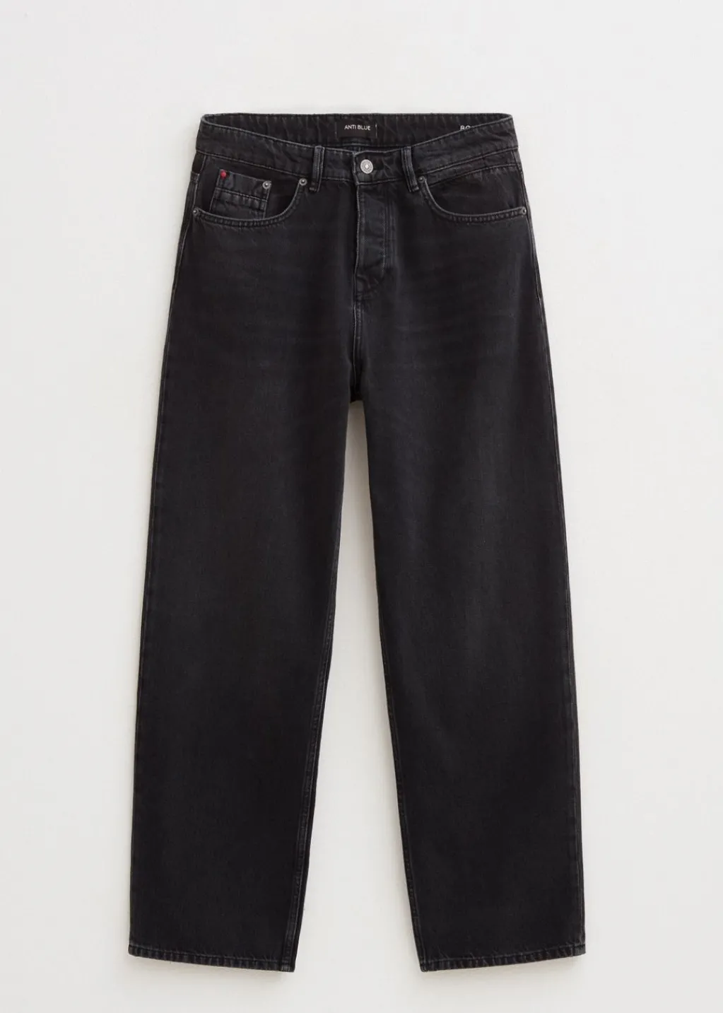 Jeans<The Sting Boaz wide leg jeans zwart, used dark
