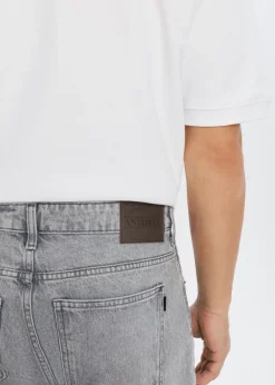 Jeans<The Sting Bob loose fit jeans grijs, used light