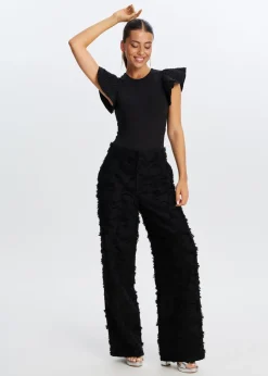 Tops<The Sting Body met siermouwen zwart