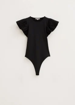 Tops<The Sting Body met siermouwen zwart