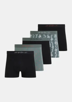 Ondergoed<The Sting Boxer jungle 5-pack groen, oceaan