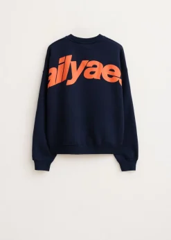 Sweaters En Hoodies<The Sting Boxy sweater met print donkerblauw