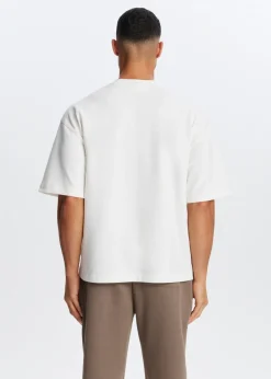 T-Shirts<The Sting Boxy T-shirt wit, off-white