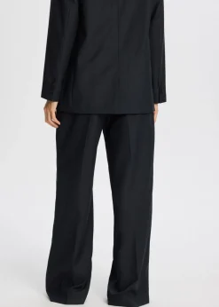 Broeken<The Sting Broek met melange look antraciet