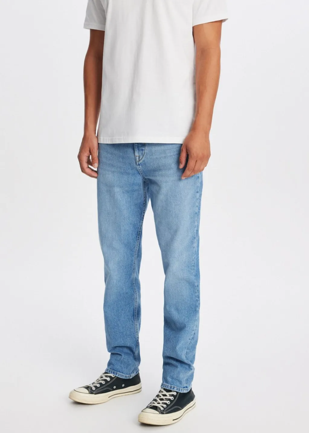 Jeans<The Sting Bruce relaxed tapered jeans blauw, used light