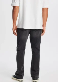 Jeans<The Sting Bruno straight leg jeans zwart, used dark