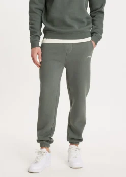 Basics|Broeken<The Sting Brushed cuffed sweatpants groen, olijf