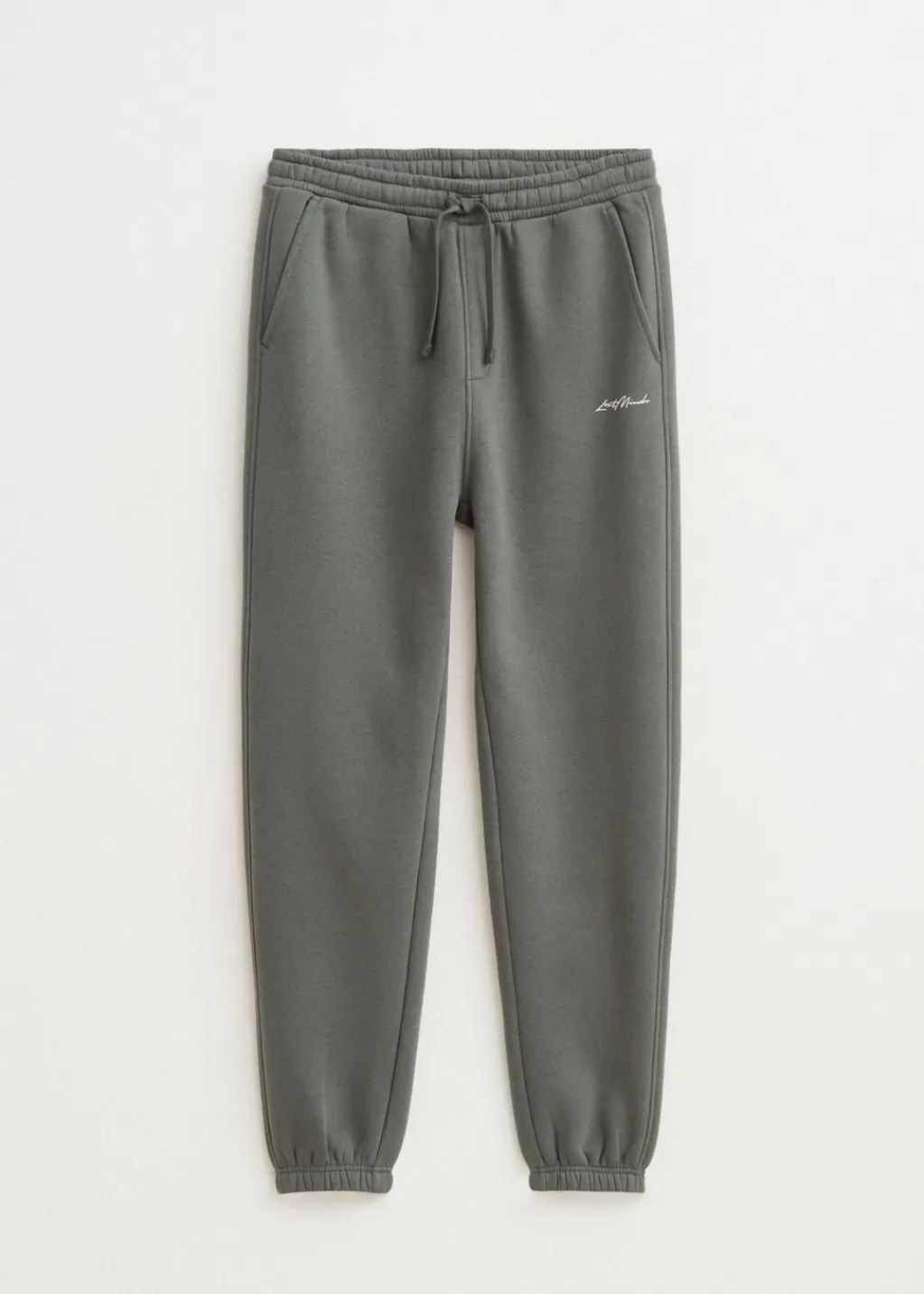 Basics|Broeken<The Sting Brushed cuffed sweatpants groen, olijf