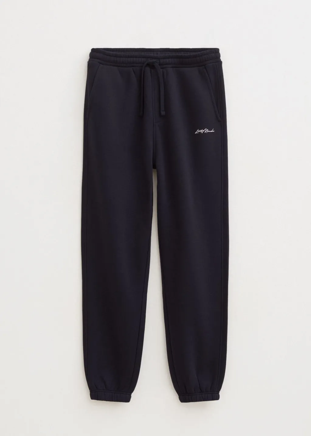 Basics|Broeken<The Sting Brushed cuffed sweatpants donkerblauw