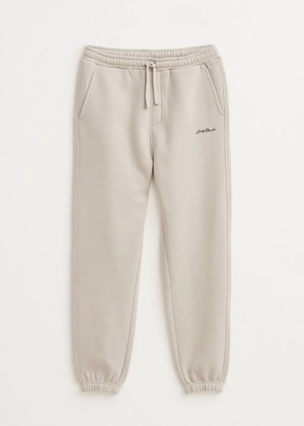 Basics|Broeken<The Sting Brushed cuffed sweatpants grijs