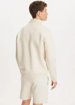 Sweaters En Hoodies<The Sting Brushed half zip sweater ecru