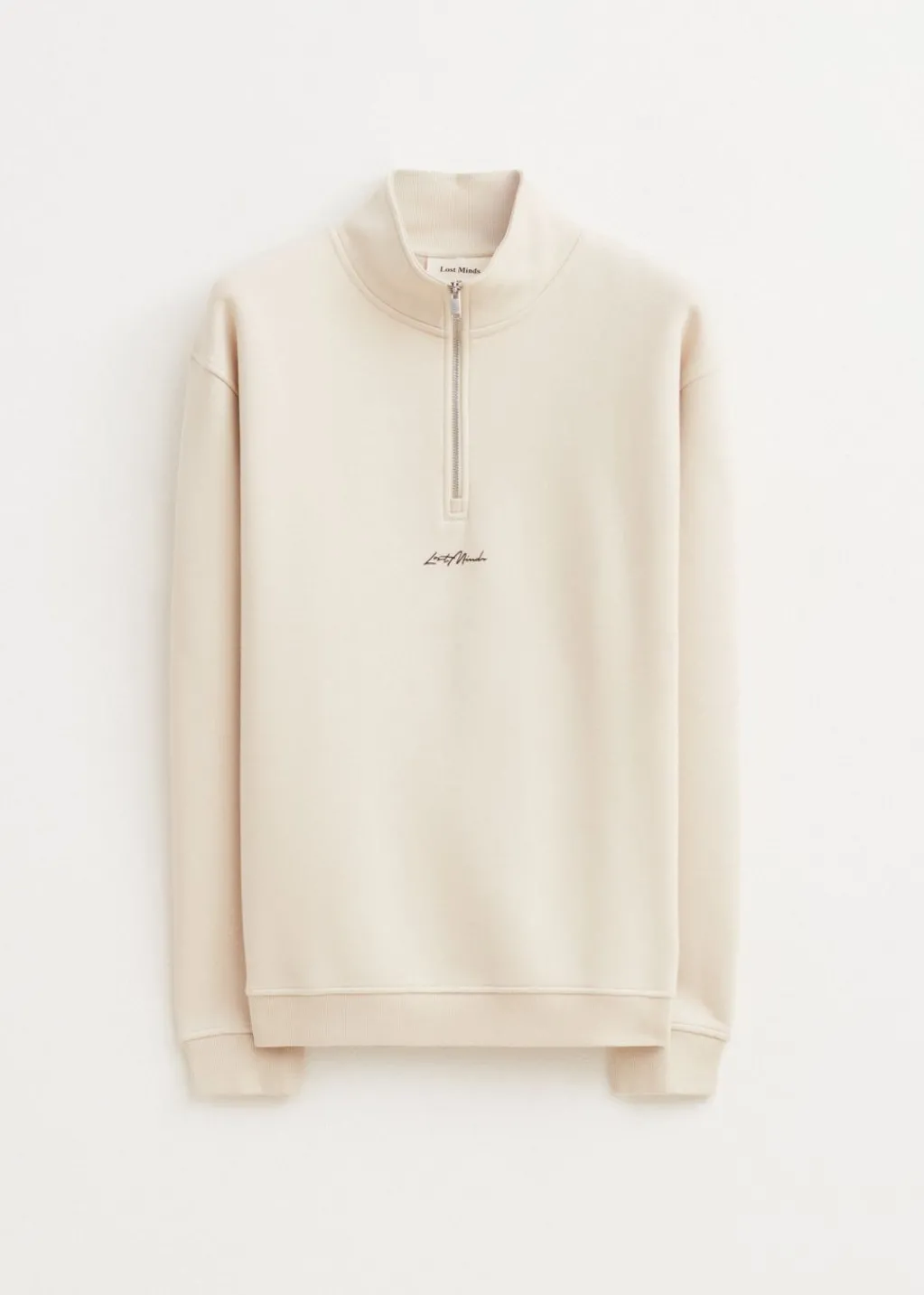Sweaters En Hoodies<The Sting Brushed half zip sweater ecru