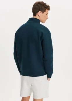 Sweaters En Hoodies<The Sting Brushed half zip sweater taupe, dark