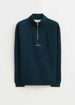 Sweaters En Hoodies<The Sting Brushed half zip sweater taupe, dark