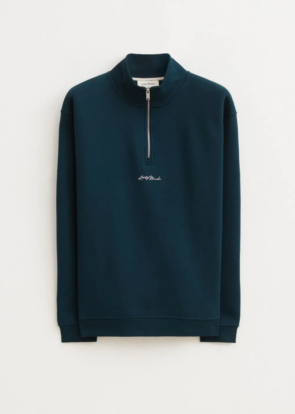 Sweaters En Hoodies<The Sting Brushed half zip sweater taupe, dark
