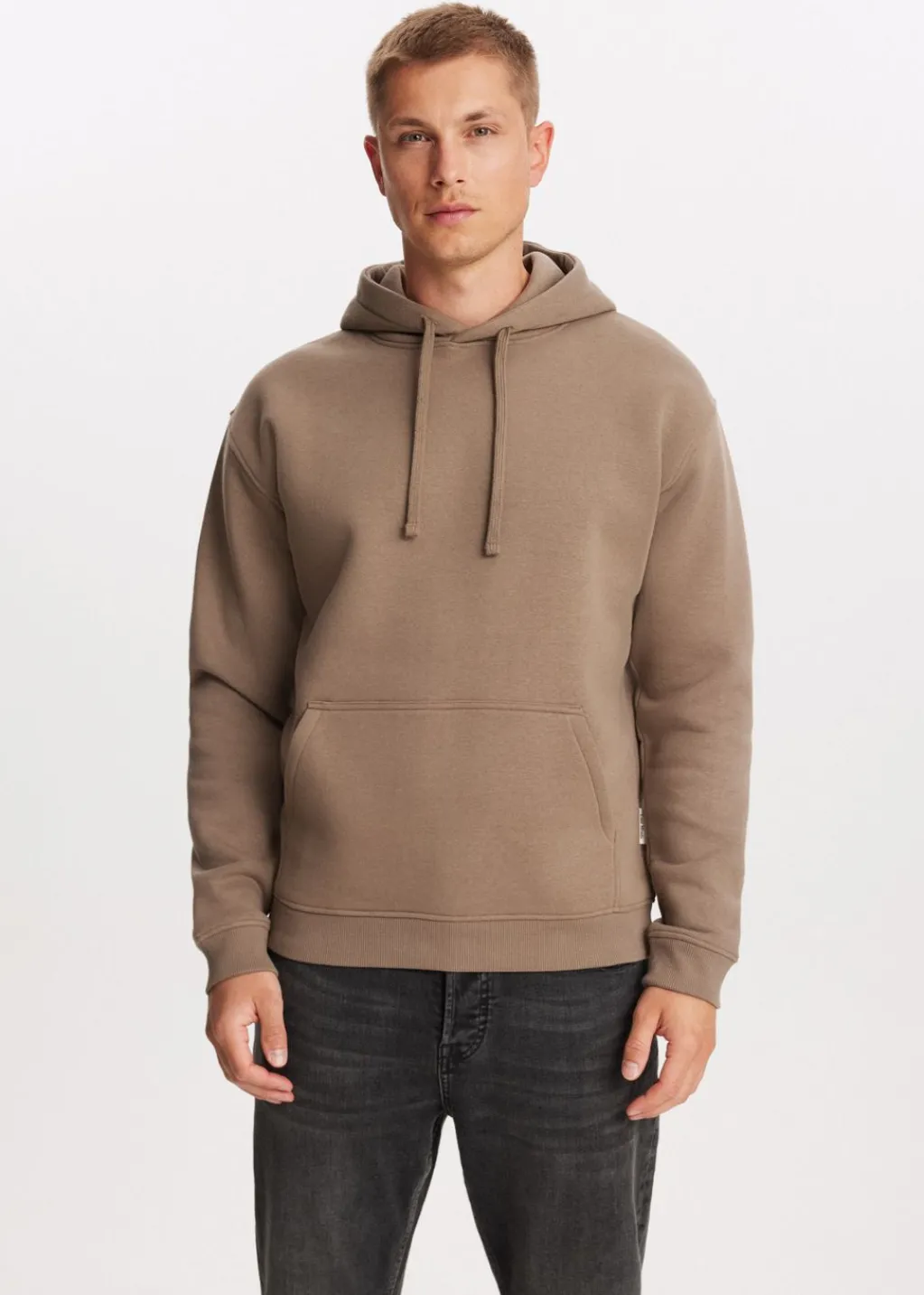 Basics|Sweaters En Hoodies<The Sting Brushed hoodie taupe