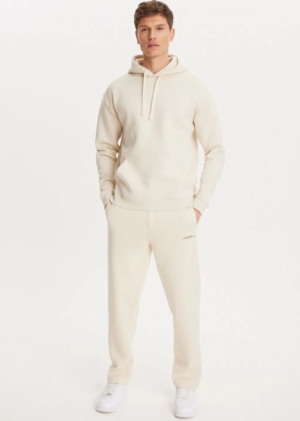 Basics|Sweaters En Hoodies<The Sting Brushed hoodie ecru