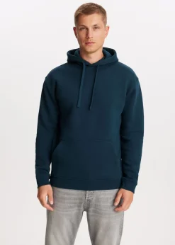 Basics|Sweaters En Hoodies<The Sting Brushed hoodie royal blauw