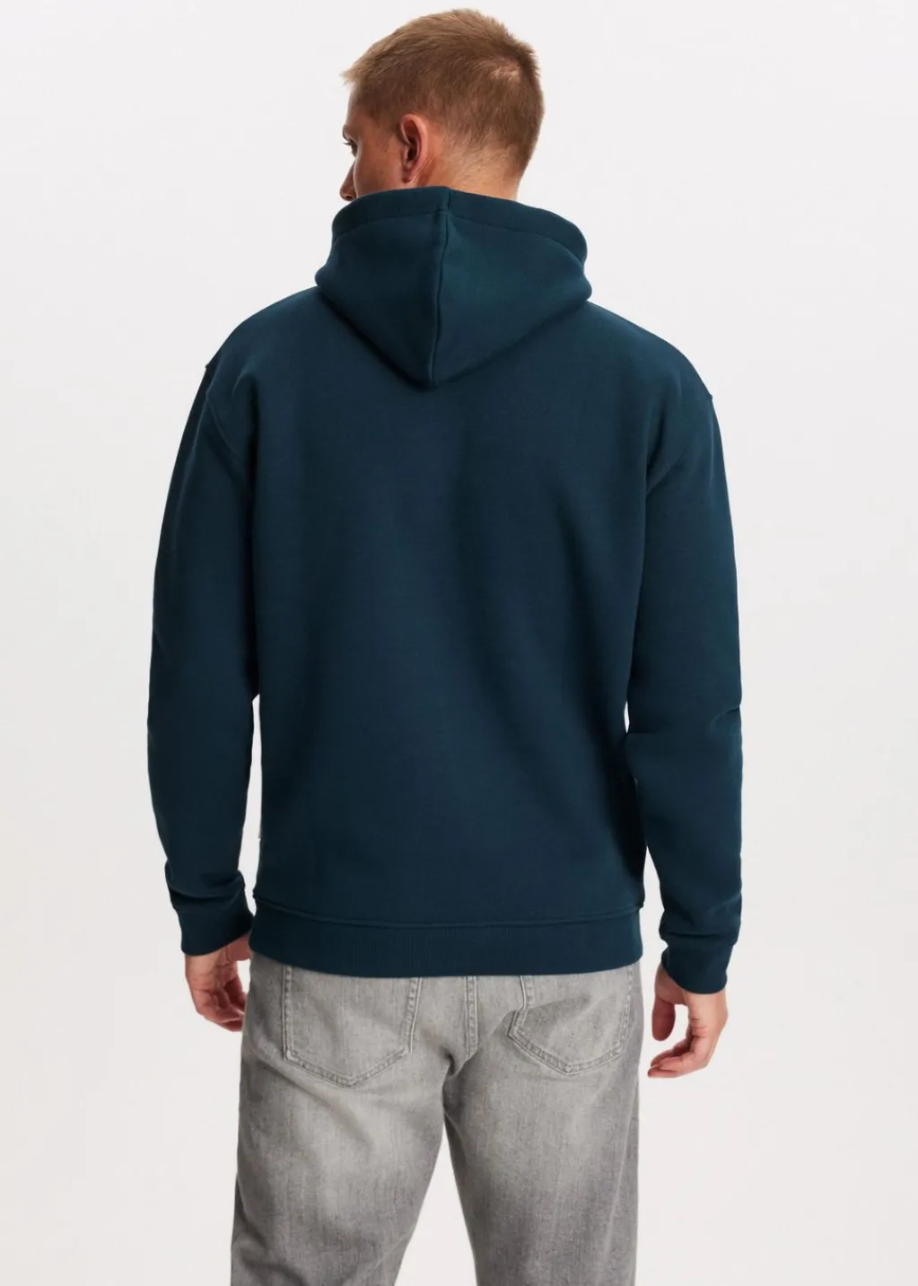 Basics|Sweaters En Hoodies<The Sting Brushed hoodie royal blauw