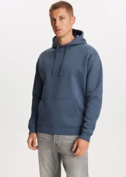 Basics|Sweaters En Hoodies<The Sting Brushed hoodie middenblauw