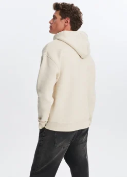 Sweaters En Hoodies<The Sting Brushed hoodie met logo ecru