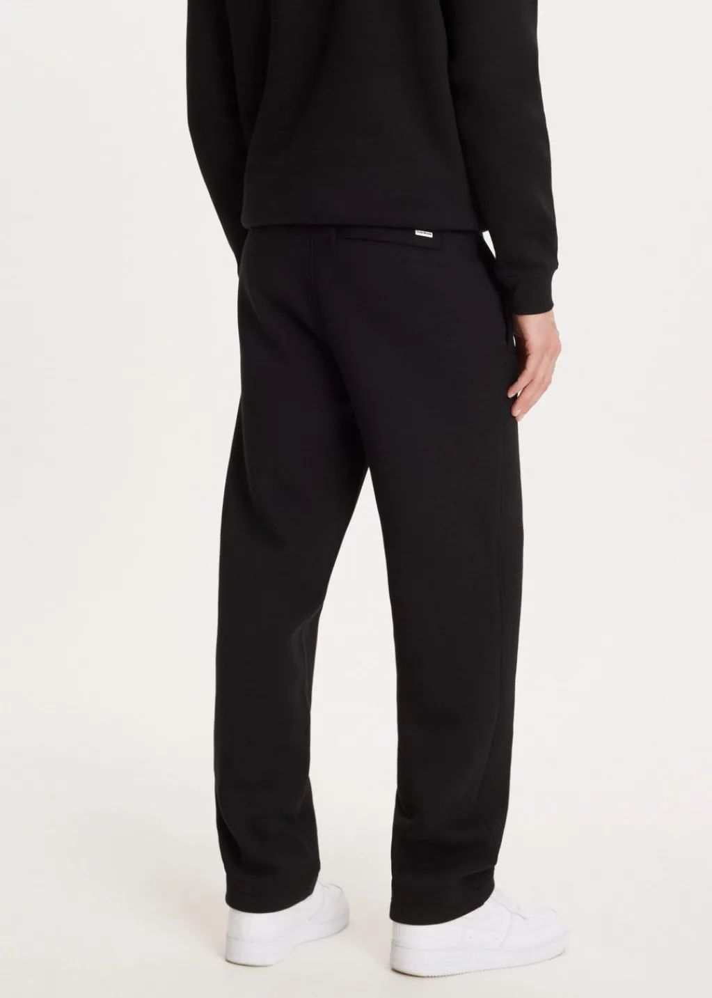 Basics|Broeken<The Sting Brushed straight leg joggingbroek zwart