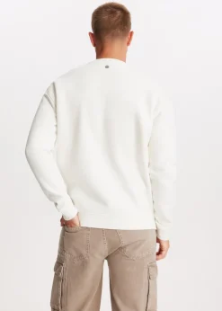Sweaters En Hoodies<The Sting Brushed written sweater wit, off-white