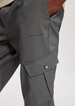 Broeken<The Sting Cargo jogger donkergrijs