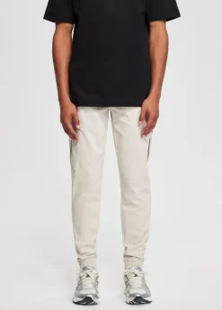 Basics|Broeken<The Sting Cargo jogger creme, licht