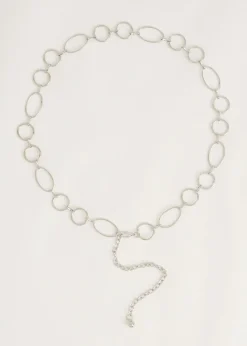 Riemen<The Sting Chain riem zilver