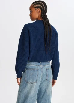 Truien En Vesten<The Sting Chenille trui donkerblauw