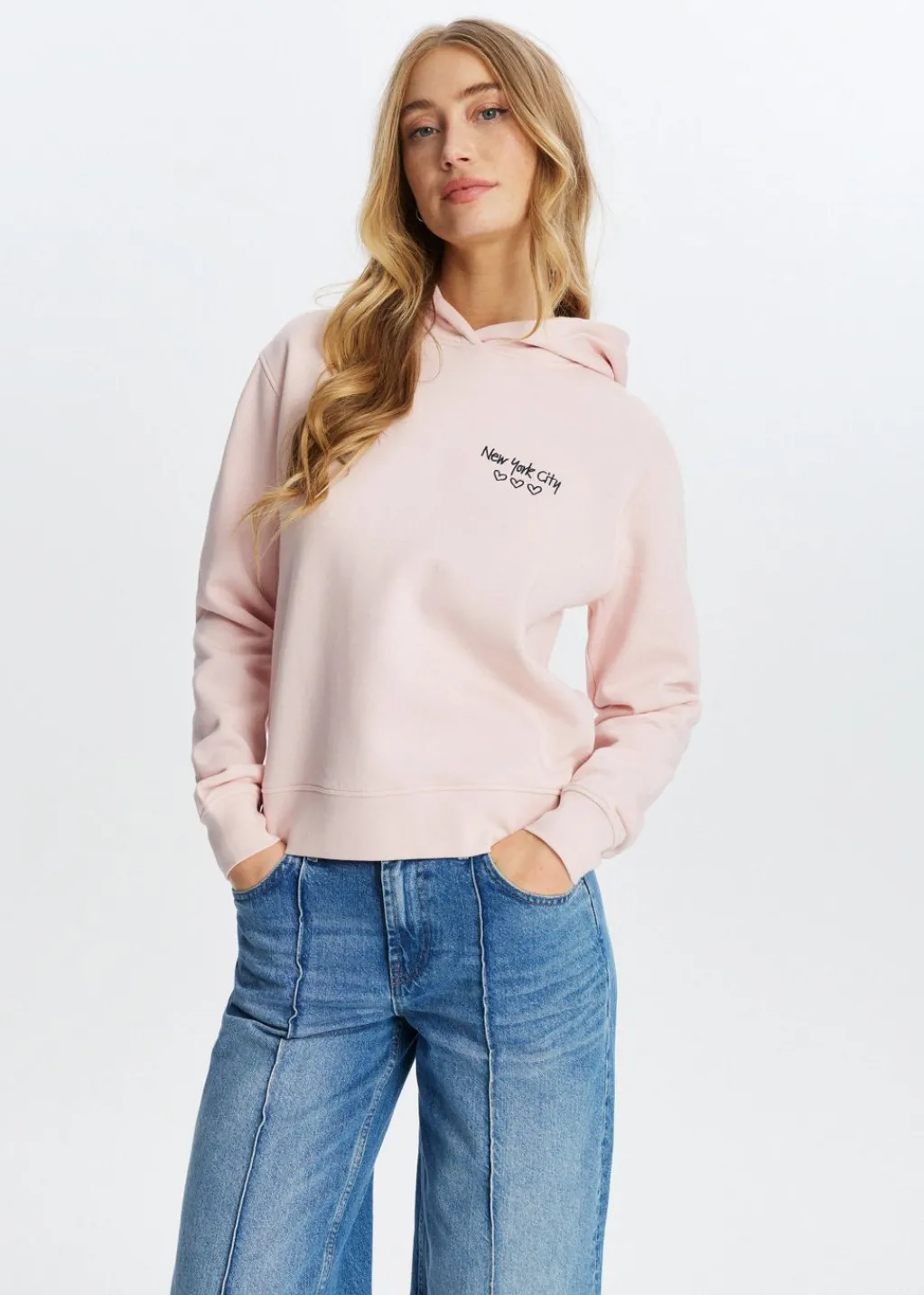 Sweaters En Hoodies<The Sting City hoodie lichtroze