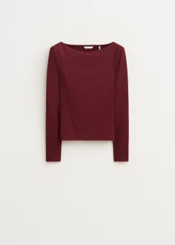 Tops<The Sting Clean lange mouwen top bordeaux