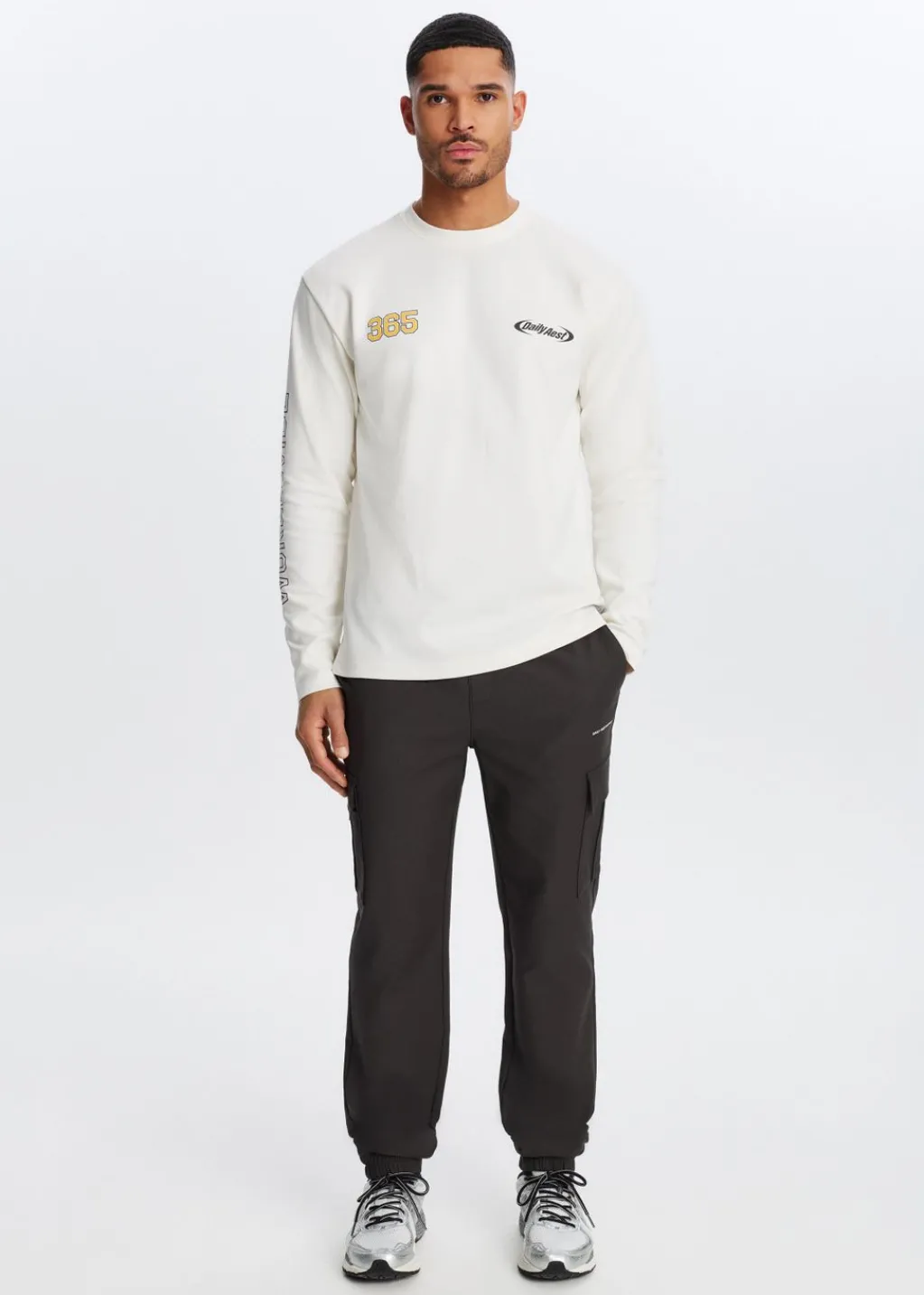 Broeken<The Sting Comfort cargo broek antraciet