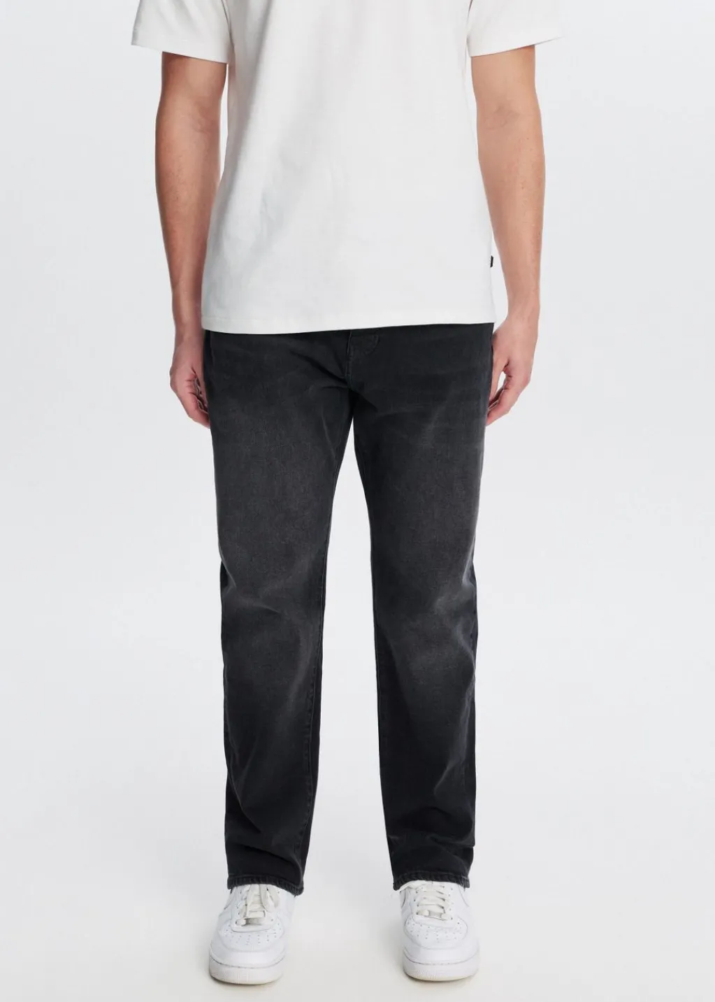 Jeans<The Sting Comfort straight jeans zwart, used dark