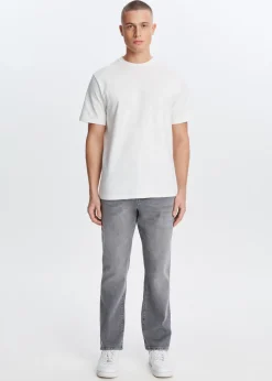 Jeans<The Sting Comfort straight jeans grijs, used middle