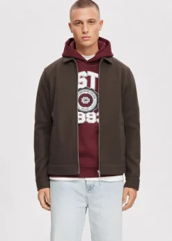 Overshirts<The Sting Conor overshirt met rits bruin