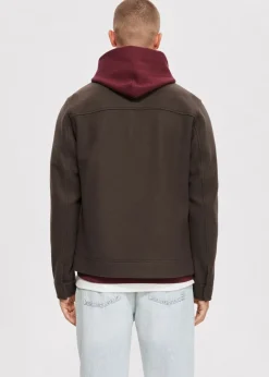 Overshirts<The Sting Conor overshirt met rits bruin
