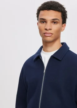 Overshirts<The Sting Conor overshirt met rits donkerblauw